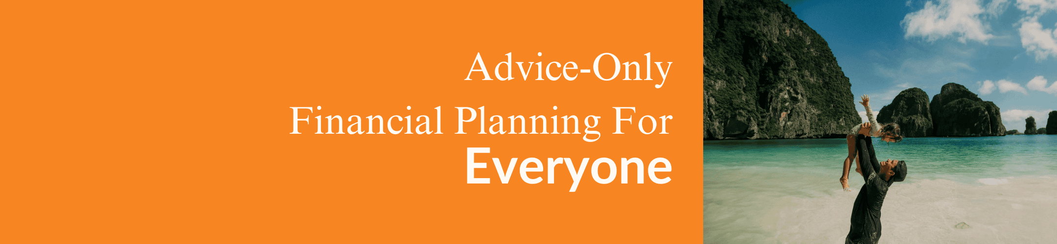 A banner with an orange background and the text 