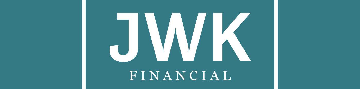 A teal blue rectangular logo with the initials 