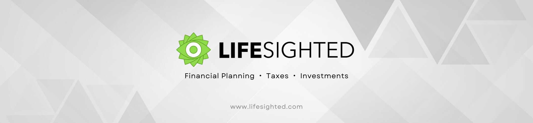 Banner with a green eye logo and the text 