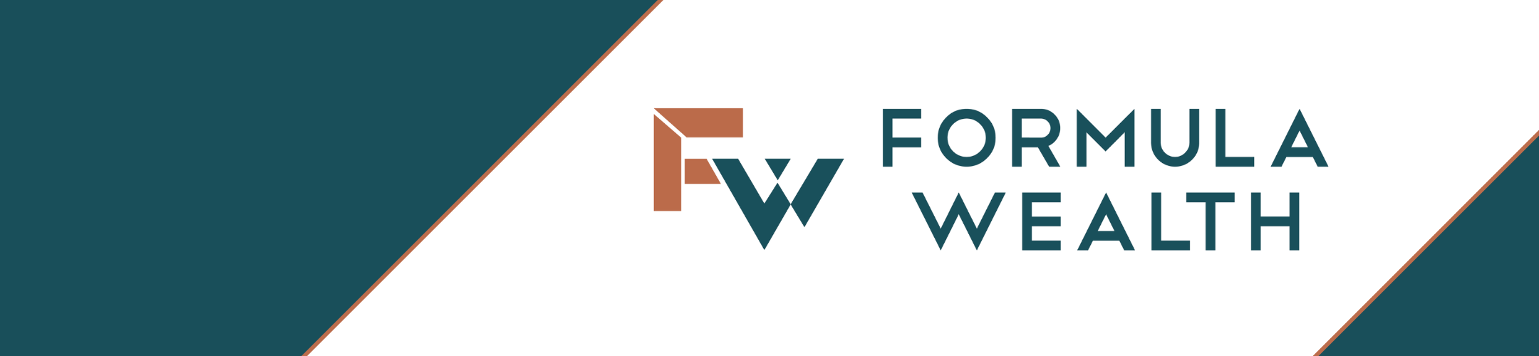 Logo for Formula Wealth with stylized initials 