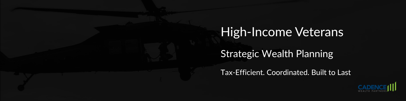 A silhouette of a helicopter with the text: 