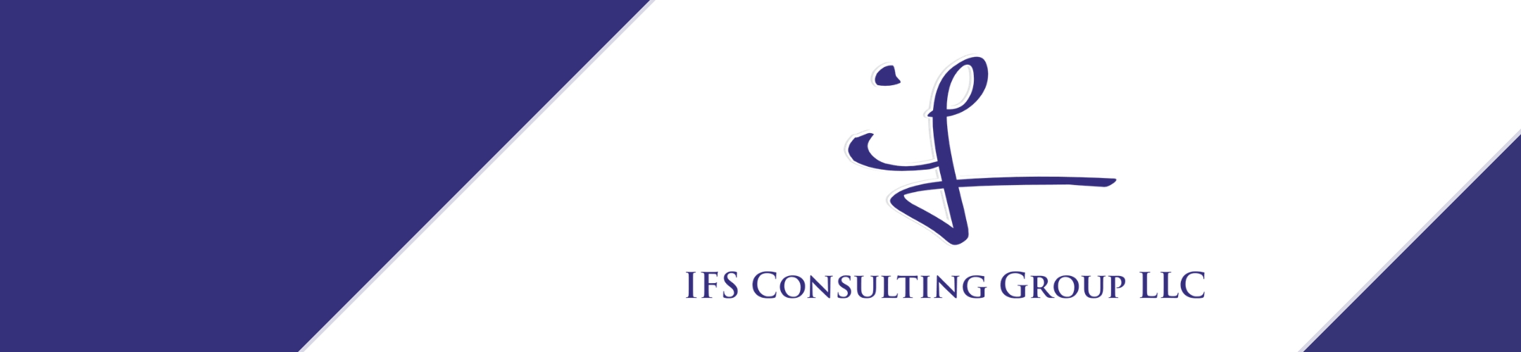 Logo for IFS Consulting Group LLC featuring a stylized blue 